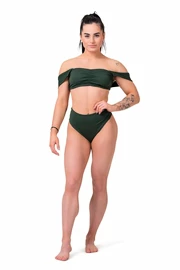 Badehose Nebbia Miami retro bikini - top 553 dark green