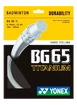 Badmintonsaite Yonex  Micron BG65Ti White (0.70 mm)