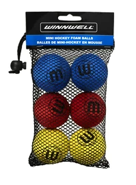 Ball WinnWell Knee Hockey Ball 50mm 5g Eva Multicolour 6-pack