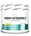 BioTech USA  MSM + Vitamin C 150 g zitrone