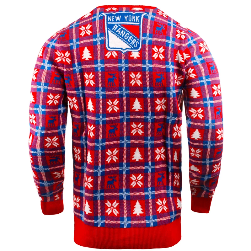 Forever Collectibles KLEW NHL New York Rangers Busy Block Ugly Sweater,  Medium, Blue : : Sports & Outdoors