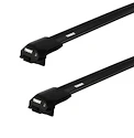 Dachträger Thule Edge Black Toyota Land Cruiser Prado 5-T SUV Dachreling 09-23