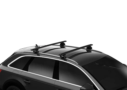 Dachträger Thule mit EVO WingBar Black Audi Q7 5-T SUV Bündige Schienen 06-15