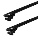 Dachträger Thule mit EVO WingBar Black Chevrolet Spin 5-T MPV Dachreling 12+