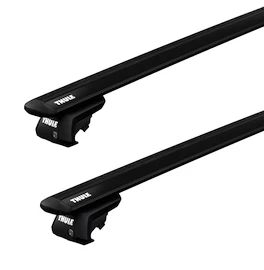 Dachträger Thule mit EVO WingBar Black Chrysler Aspen 5-T SUV Dachreling 07-09