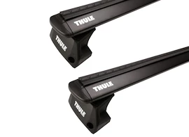 Dachträger Thule mit EVO WingBar Black Fiat Panda 5-T Hatchback Bündige Schienen 12-24