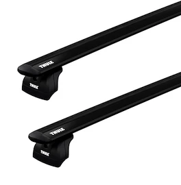 Dachträger Thule mit EVO WingBar Black Jeep Commander (Standard Crossbars) 5-T SUV T-Profil 06+