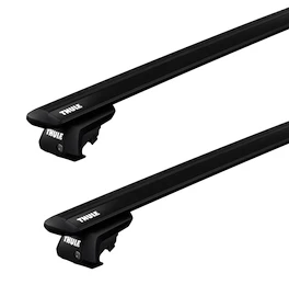 Dachträger Thule mit EVO WingBar Black Mitsubishi Delica Mini 5-T SUV Dachreling 23+