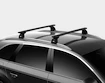 Dachträger Thule mit EVO WingBar Black Opel Astra 5-T Estate Befestigungspunkte 00-03