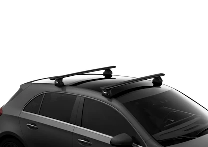 Dachträger Thule mit EVO WingBar Black Renault Mégane 3-T Hatchback Normales Dach 10-24