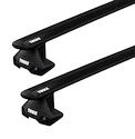 Dachträger Thule mit EVO WingBar Black Toyota Land Cruiser 150 5-T SUV Normales Dach 09-23