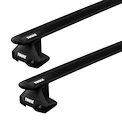 Dachträger Thule mit EVO WingBar Black Toyota Tundra Double Cab 4-T Pickup Normales Dach 07-21