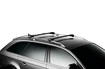 Dachträger Thule WingBar Edge Black Toyota Fortuner 5-T SUV Bündige Schienen 16-24