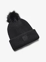 Damen Beanie  Under Armour  Halftime Ribbed Pom-BLK