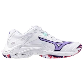 Damen Hallenschuhe Mizuno Wave Lightning Z8 W White/Violet Indigo