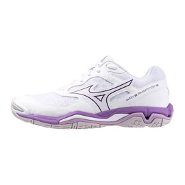 Damen Hallenschuhe Mizuno Wave Phantom 3 White/Patrician Purple/Quince