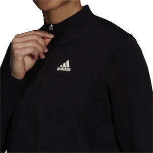 Damen Hoodie adidas  Tennis Primeknit Jacket Primeblue Aeroready Black