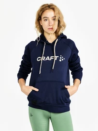 Damen Hoodie Craft Core Hood Navy Blue