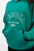 Damen Hoodie Nebbia  Branded Oversized Hoodie green