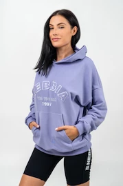 Damen Hoodie Nebbia Branded Oversized Hoodie purple