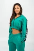 Damen Hoodie Nebbia  Cropped Zip-Up Hoodie green