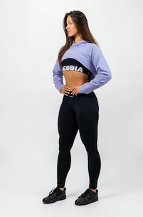 Damen Hoodie Nebbia  Designer Cropped Hoodie purple