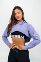 Damen Hoodie Nebbia  Designer Cropped Hoodie purple M