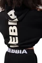 Damen Hoodie Nebbia  Loose Fit Crop Hoodie black