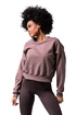 Damen Hoodie Nebbia  Loose Fit Sweatshirt "Feeling Good" 420 brown