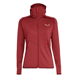 Damen Hoodie Salewa  Agner Hybrid PL/DST FZ Hdy Syrah Melange