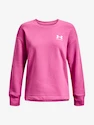 Damen Hoodie Under Armour  Rival Fleece Oversize Crew-PNK