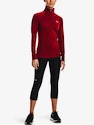 Damen Hoodie Under Armour  Tech 1/2 Zip - Twist-RED