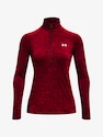 Damen Hoodie Under Armour  Tech 1/2 Zip - Twist-RED