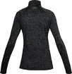 Damen Hoodie Under Armour  Tech Half Zip Twist black