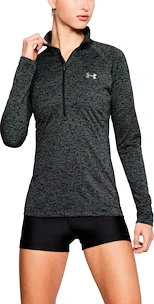 Damen Hoodie Under Armour  Tech Half Zip Twist black