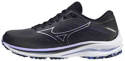 Damen Laufschuhe Mizuno  Wave Rider Wave Rider 25 / Blackened Pearl / 10077C / Violet Glow