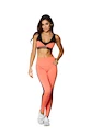 Damen Leggins Gym Glamour  Legíny vysoký pas oranžové XS