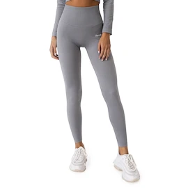 Damen Leggins GymBeam FLO Ribbed Leggings Grey