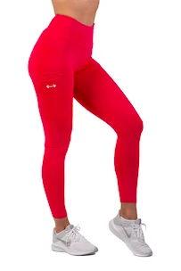 Damen Leggins Nebbia  Active High-Waist Smart Pocket Leggings 402 pink L