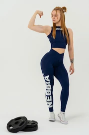 Damen Leggins Nebbia Barbell Therapy Glute Check Blue