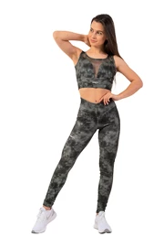 Damen Leggins Nebbia EKO leggings „Breathe“ mesh 400 camo green