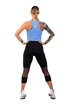 Damen Leggins Nebbia  High-Waist ¾ Length Sporty Leggings 406 black