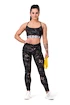 Damen Leggins Nebbia  High-waist performance leggings 567 volcanic black XS