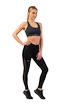 Damen Leggins Nebbia  Leggings  „Breathe“ mesh 401 black S