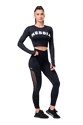 Damen Leggins Nebbia  Mesh leggings high waist black