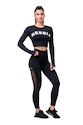 Damen Leggins Nebbia  Mesh leggings high waist black XS