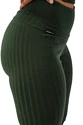 Damen Leggins Nebbia  Organic Cotton Ribbed High Waist Leggings 405 dark green