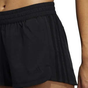 Damen Shorts adidas  Pacer 3-Stripes Woven Heather Shorts Black L