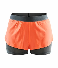 Damen Shorts Craft Vent 2v1 Orange