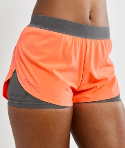 Damen Shorts Craft  Vent 2v1 Orange